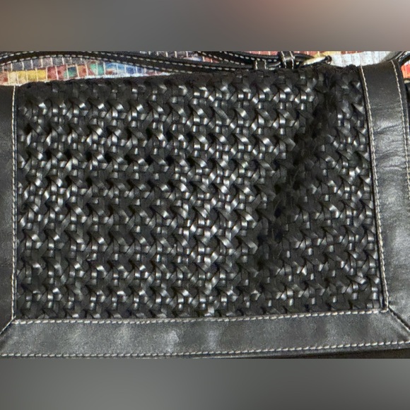 Zara Elegant Black Woven Women's Bag - Picture 3 of 8
